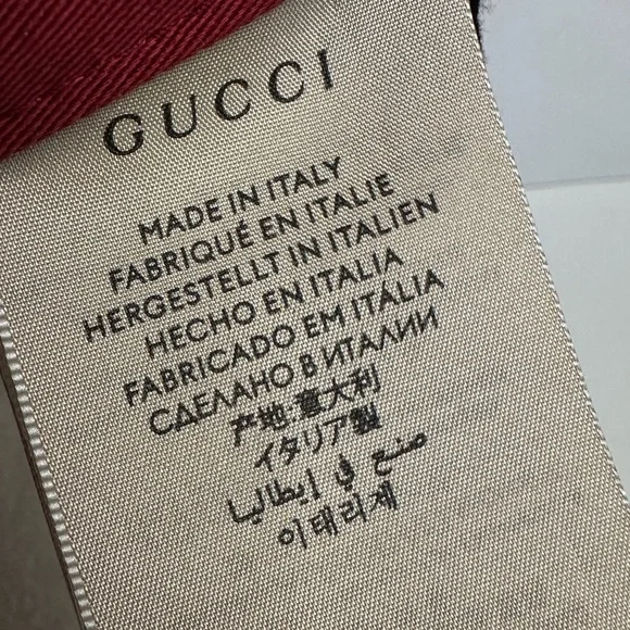 NWT Gucci UNISEX youth College GG Italian Baseball Cap